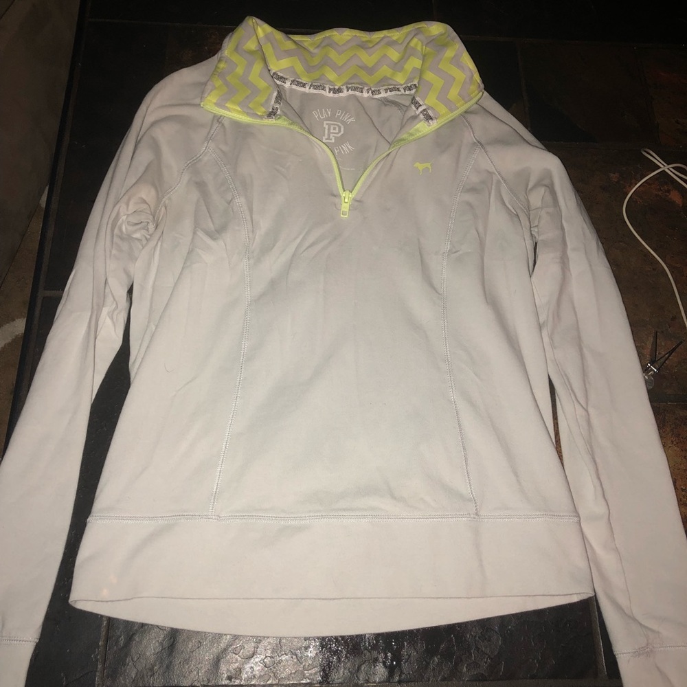 PINK half zip pull over jacket